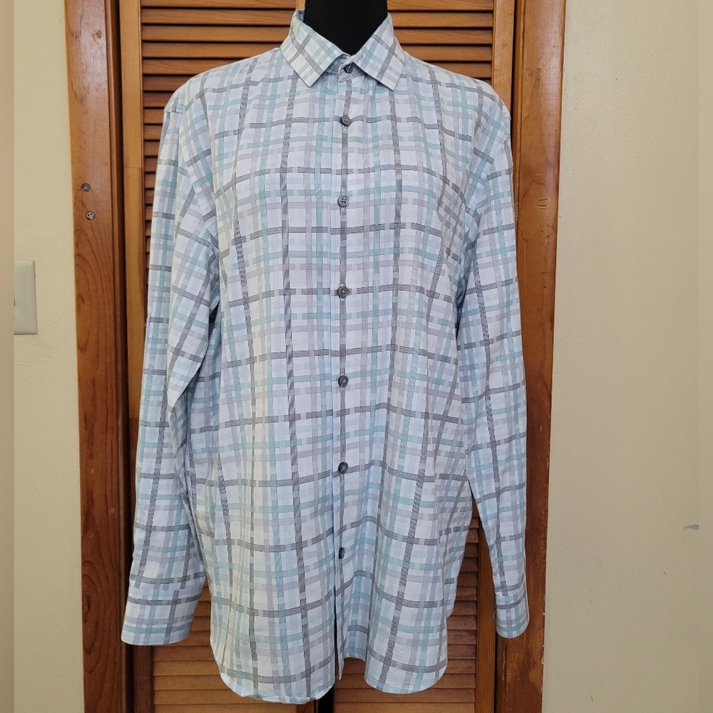 EUC Alfani Men's Button-Down Shirt Size Large